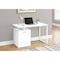 Monarch Specialties Computer Desk, Home Office, Laptop, Left, Right Set-up, Storage Drawers, 48"L, Work, Metal, White I 7760 - alternate 5